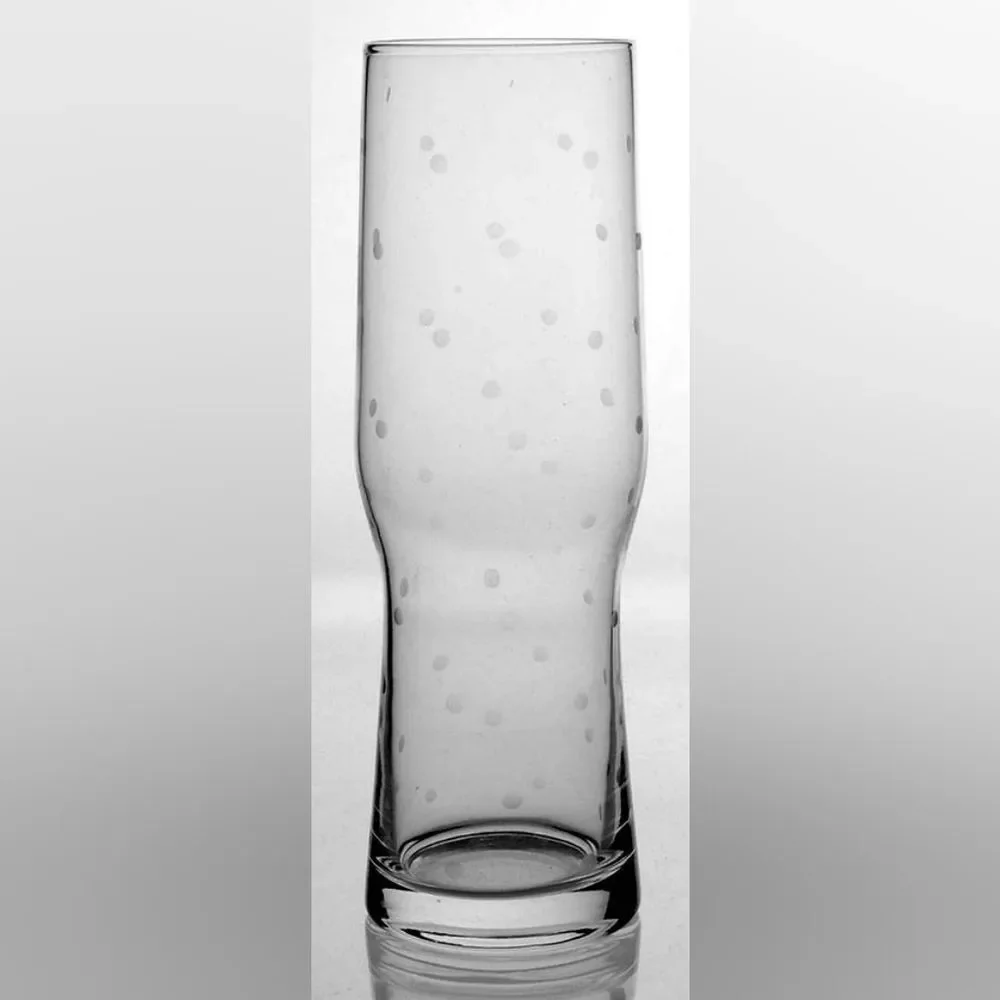 Kate Spade for Lenox Larabee Dot Crystal Pilsner Beer Glass